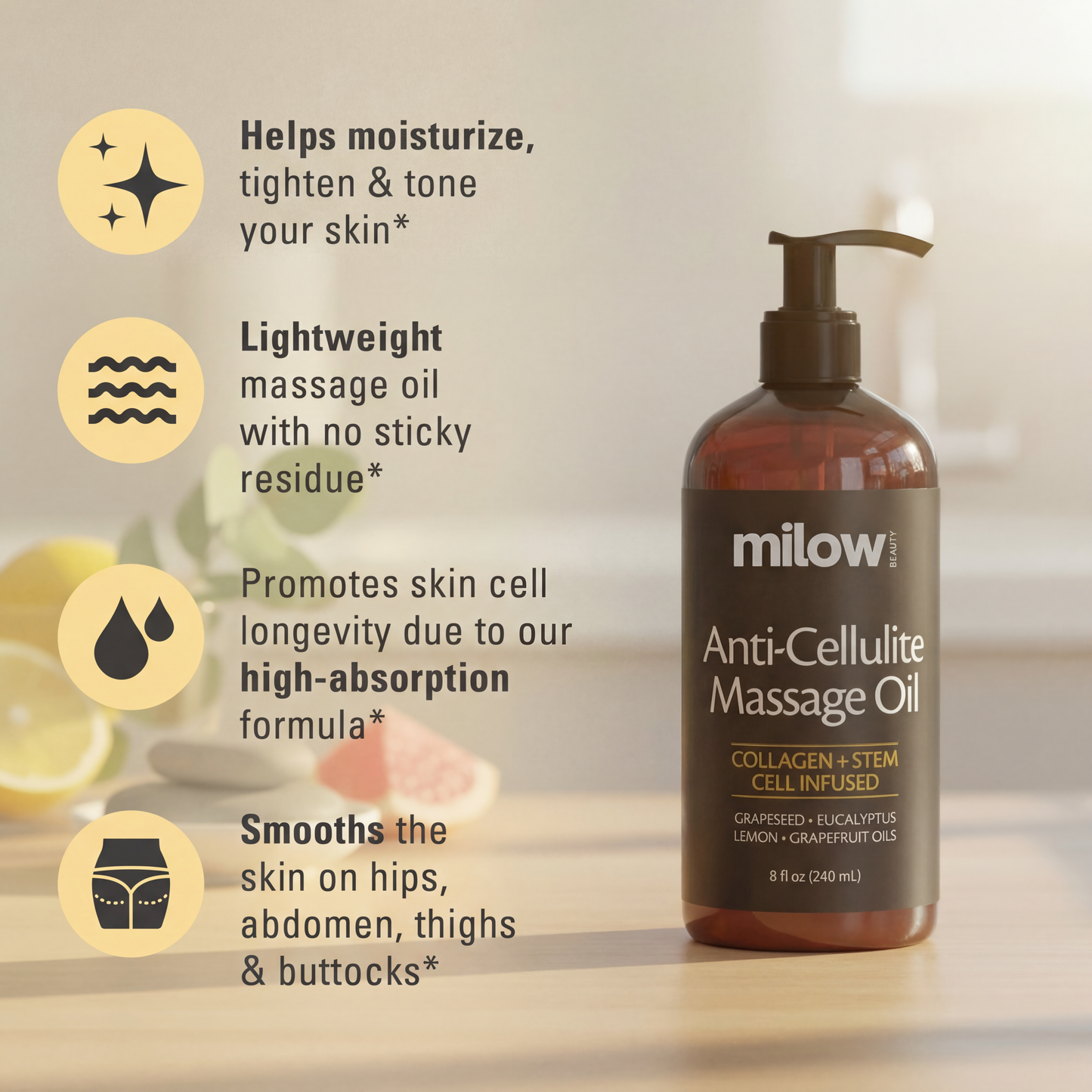Milow Beauty™ Premium Anti-Cellulite Oil